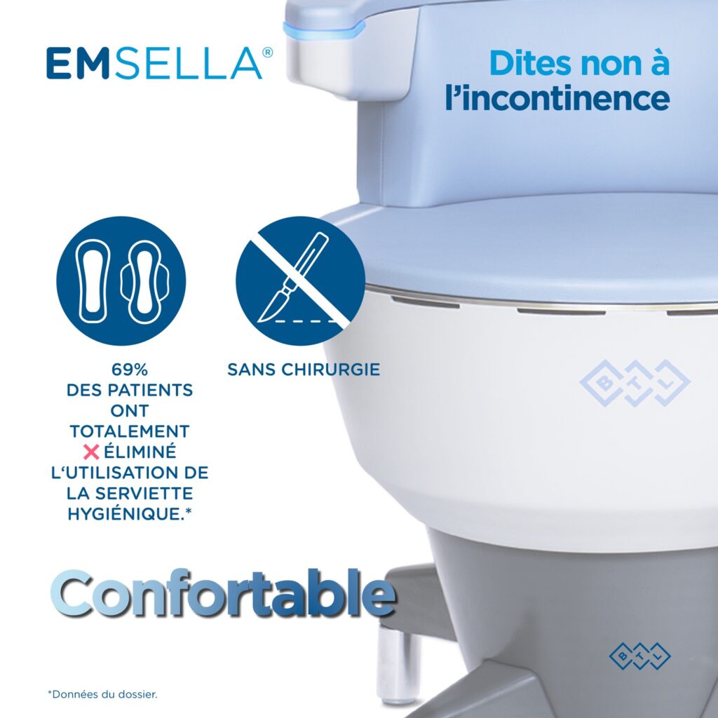 Chaise Emsella – traitement confortable et sans chirurgie de l’incontinence